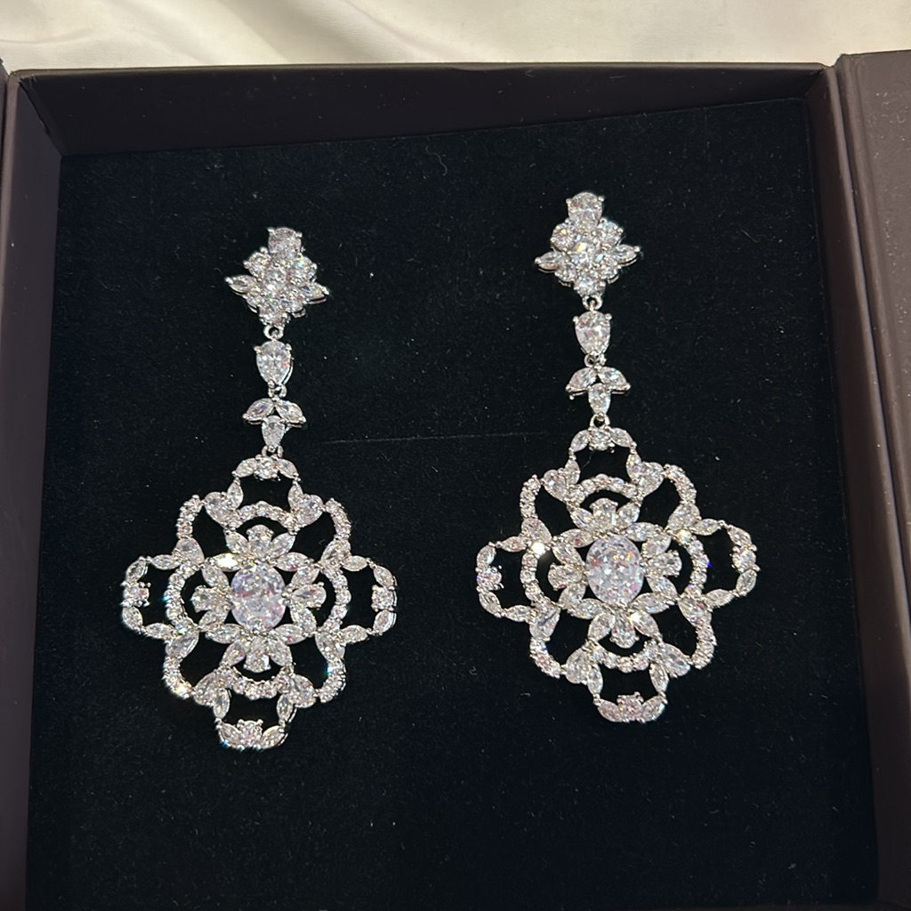 Stunning Byzantine Swarovski Statement Earrings-Boutique